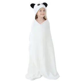 Portable Children Bath Towel Cartoon Adorable Bathrobe Bathroom